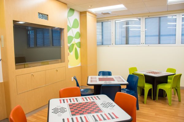 CHOC Mental Heath Inpatient Center Group Activity Room