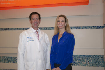 Dr. David Gibbs, director, trauma services, and Amy Waunch., MSN, FNP, CEN, trauma program manager