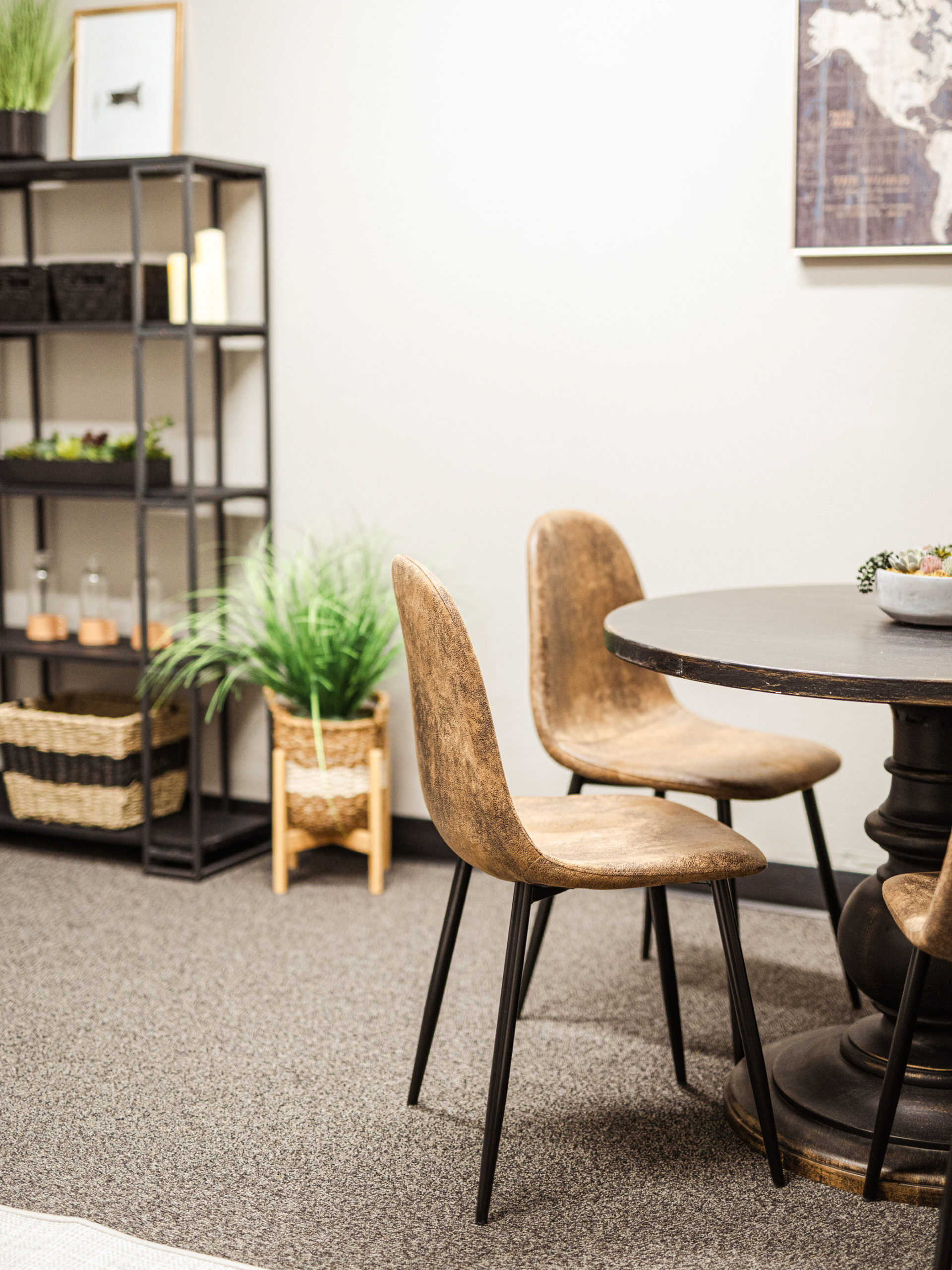 A WellSpace located at La Quinta High School with chairs and other furniture