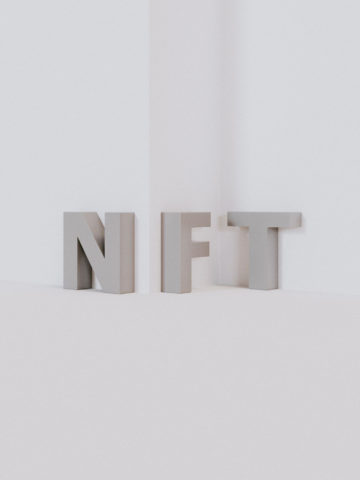 Initials NFT against white background