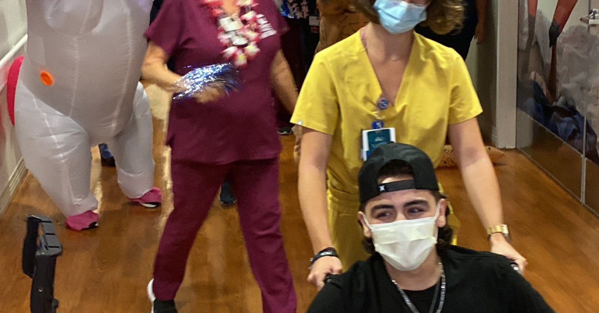 CHOC Mission team sends patient home with fanfare following 88day