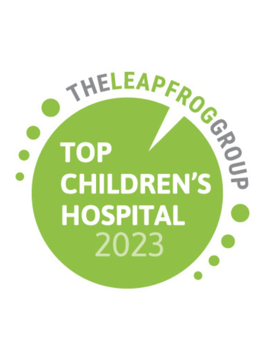 The Leapfrog Group Top Children's Hospital badge 2023 - CHOC earns honor