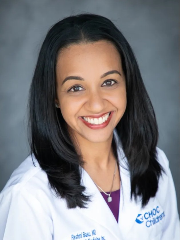 Dr. Reshmi Basu is board-certified in pediatrics and is a member of the Children’s Hospital of CHOC Primary Care Network